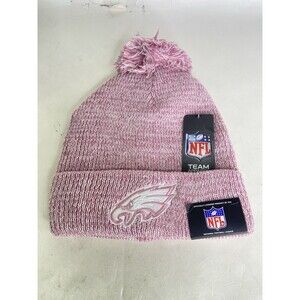 Philadelphia Eagles Ultra Game NFL Pink Winter Pom Beanie Knit Hat Cap Adult NEW